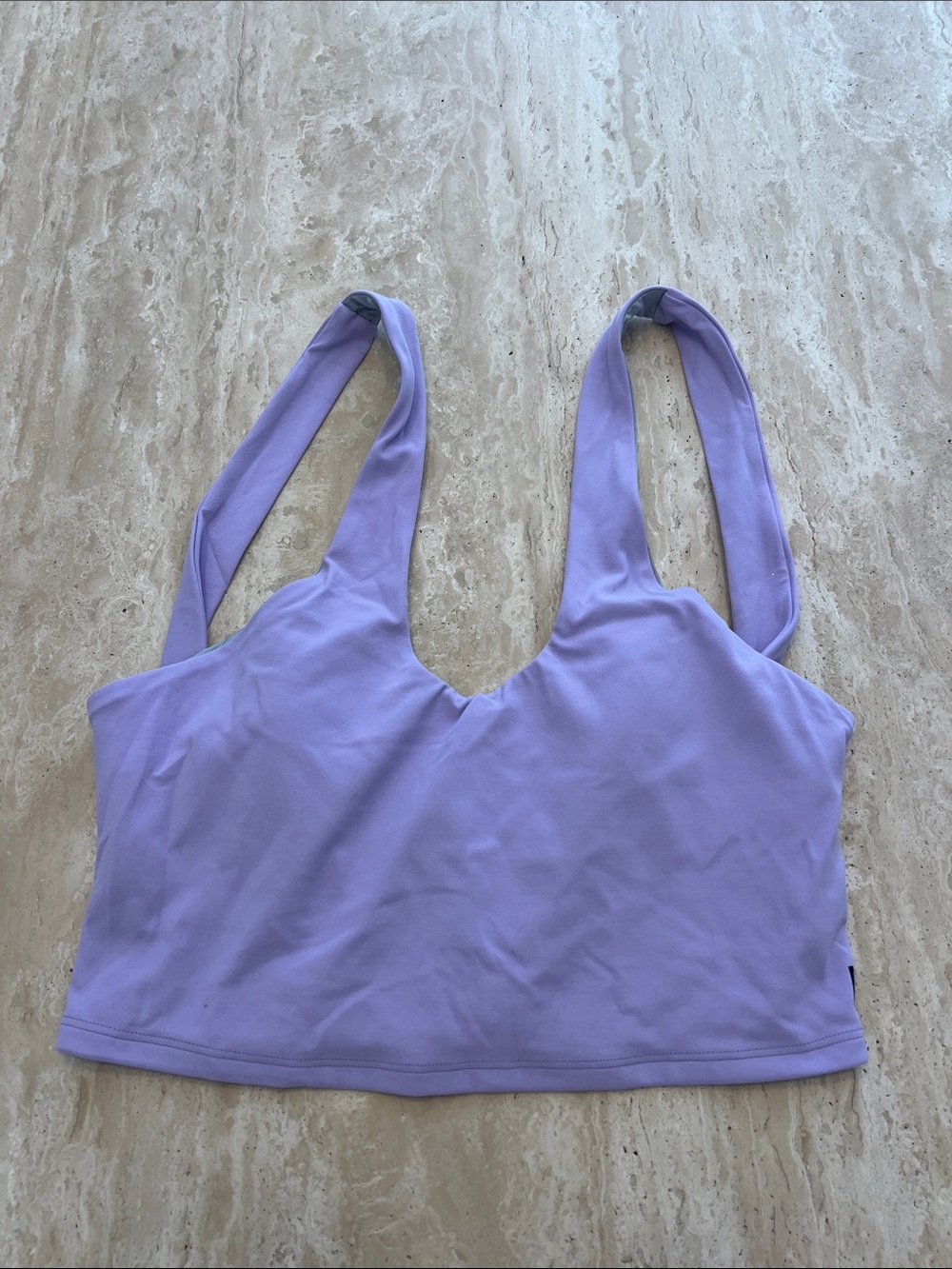 Jolyn Clothing Lavender V-Neck Sports Bralette